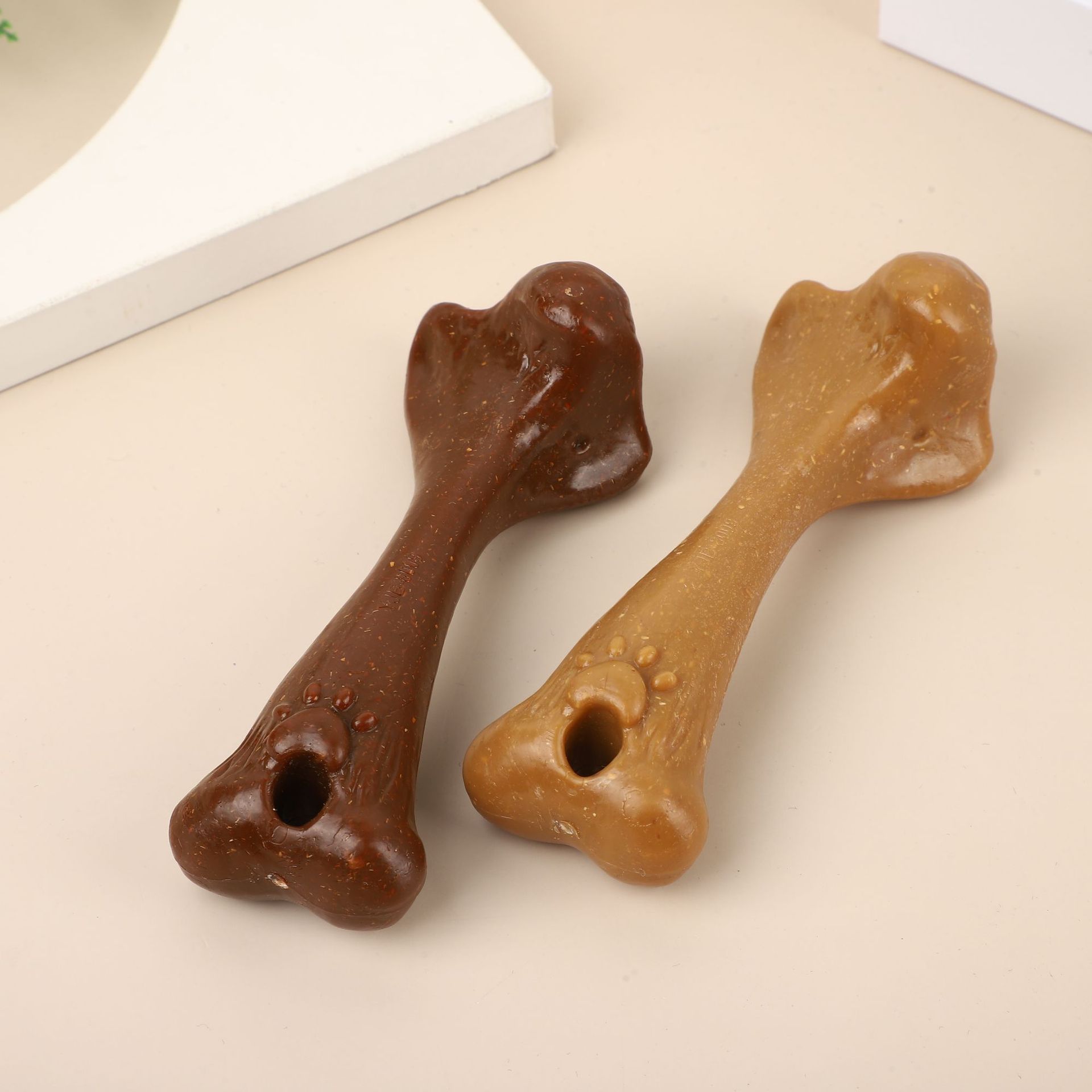 Teeth Cleaning Dog Chew Bone - Brinquedo de Mastigar para Pets: Osso
