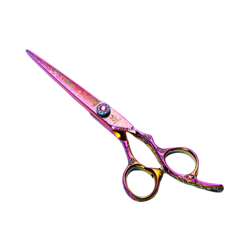 Pet Grooming - Fenice Fashion Roxo 7 polegadas Tesoura