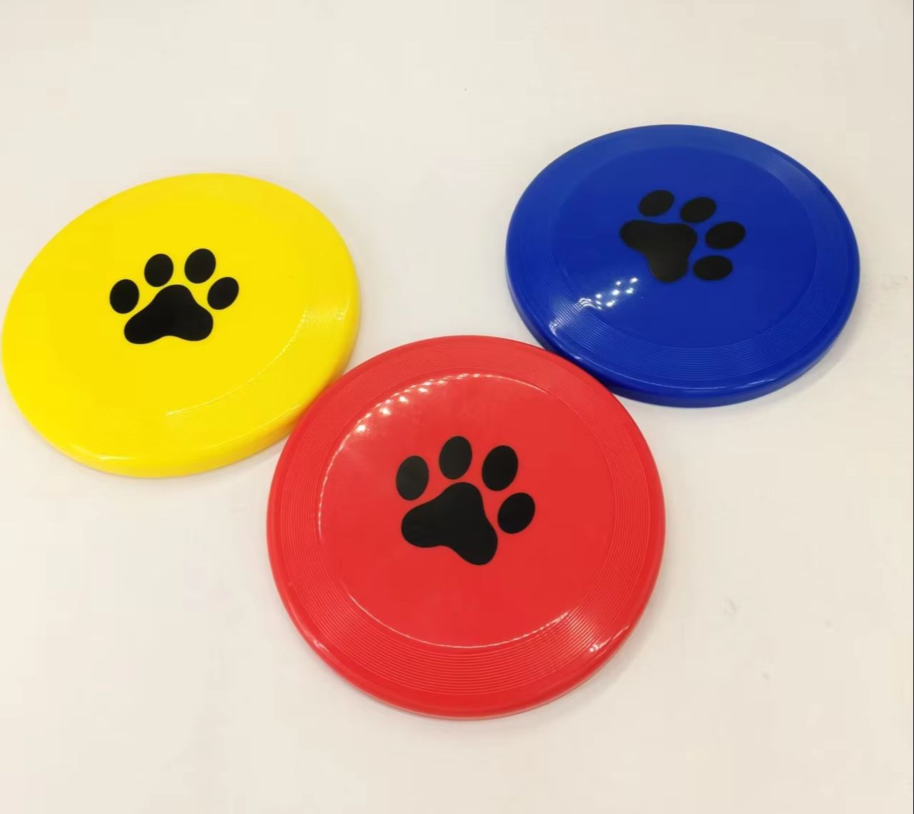 Flying Disc Dog Training Toy - Frisbee de Plástico Rígido para Cães