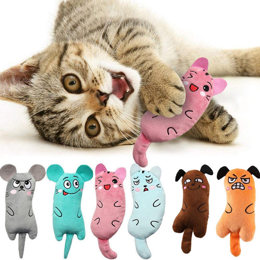 Catnip Interactive Plush Mouse - Expressão dos desenhos animados gato brinquedos