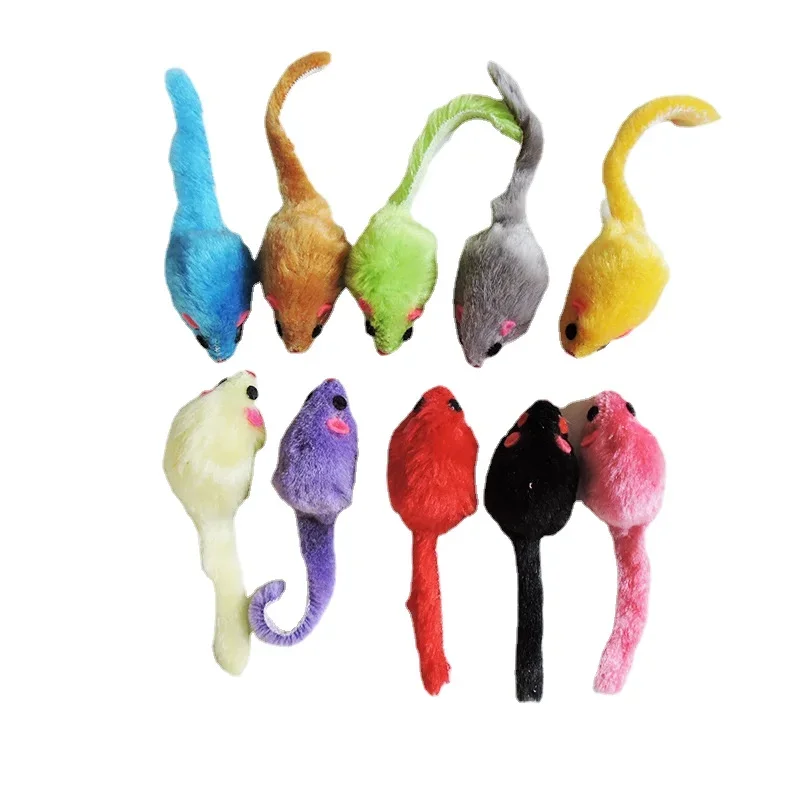 Catnip Interactive Plush Mouse - 8 peças de brinquedos de pelúcia