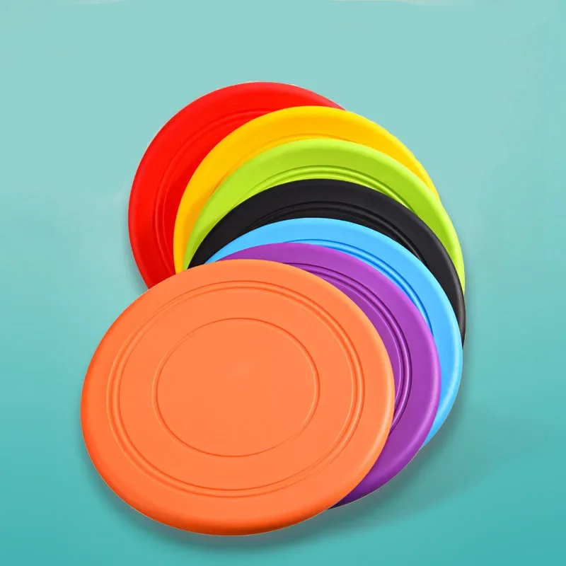 Flying Disc Dog Training Toy - Pires voadores de silicone para cão