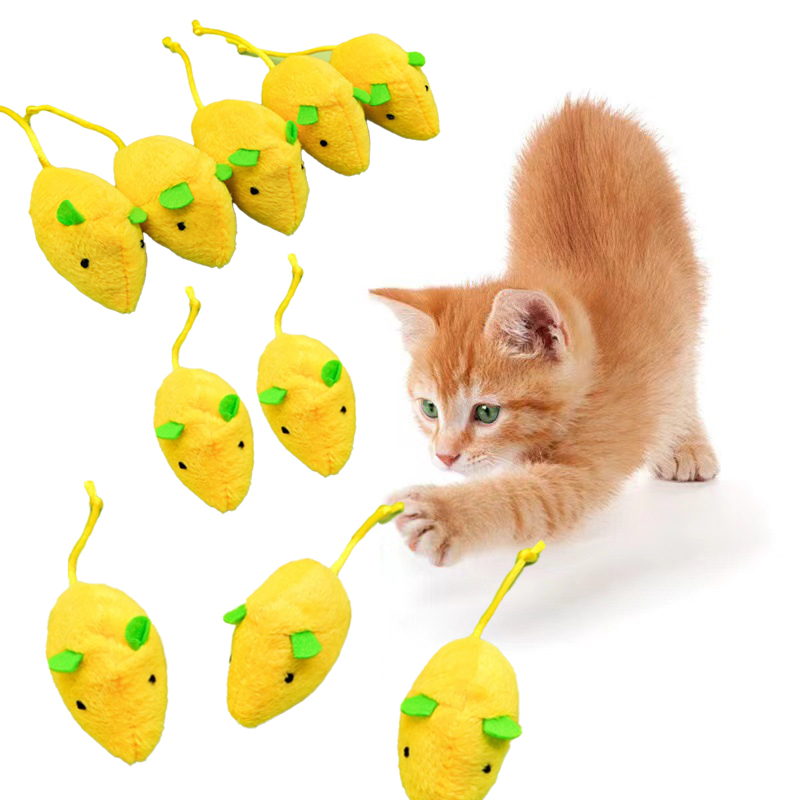 Catnip Interactive Plush Mouse - Brinquedos Interativos para Gatos: Rato de