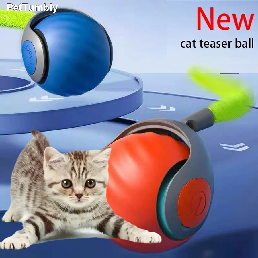 Automatic Moving Dog Ball - Bola interativa para gatos, brinquedo automático