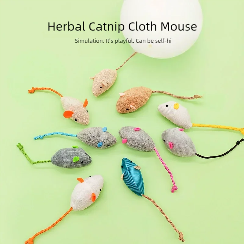 Catnip Interactive Plush Mouse - Brinquedo de Pelúcia Interativo para Gatos: