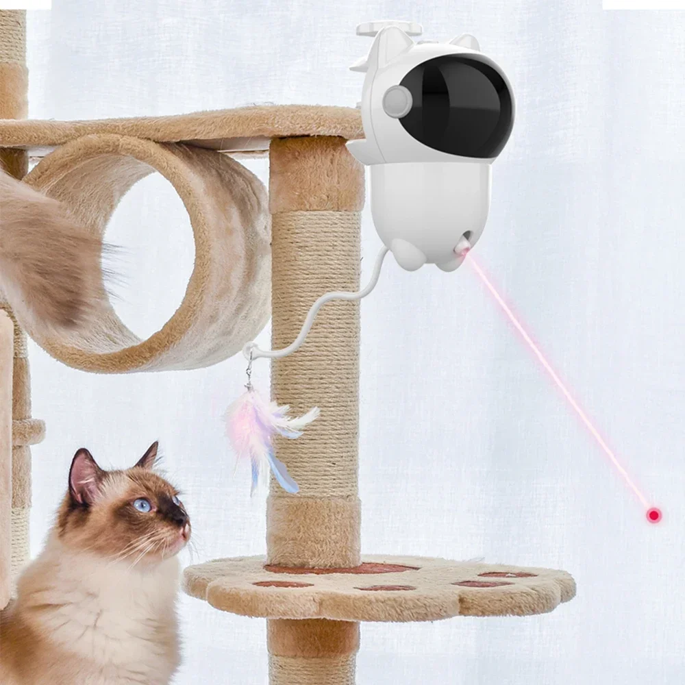 Laser Pointer Cat Toy Automatic - Brinquedo interativo a laser 360 para