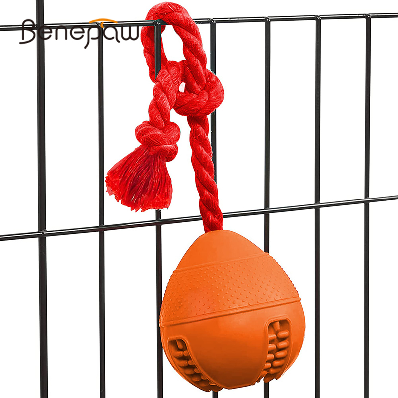 Rubber Treat Dispensing Dog Toy - Benepaw-interativo brinquedos do cão, Eco-friendly Puzzle