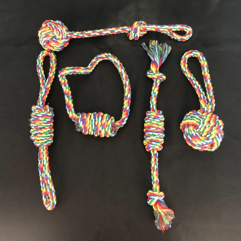 Dog Rope Toy Aggressive Chewers - Brinquedos de Corda Duráveis para Cães
