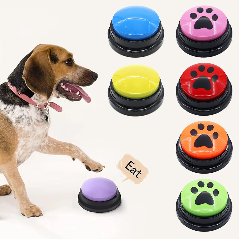Interactive Squeaky Plush Dog Toy - Brinquedos para cães engraçados, graváveis, brinquedos