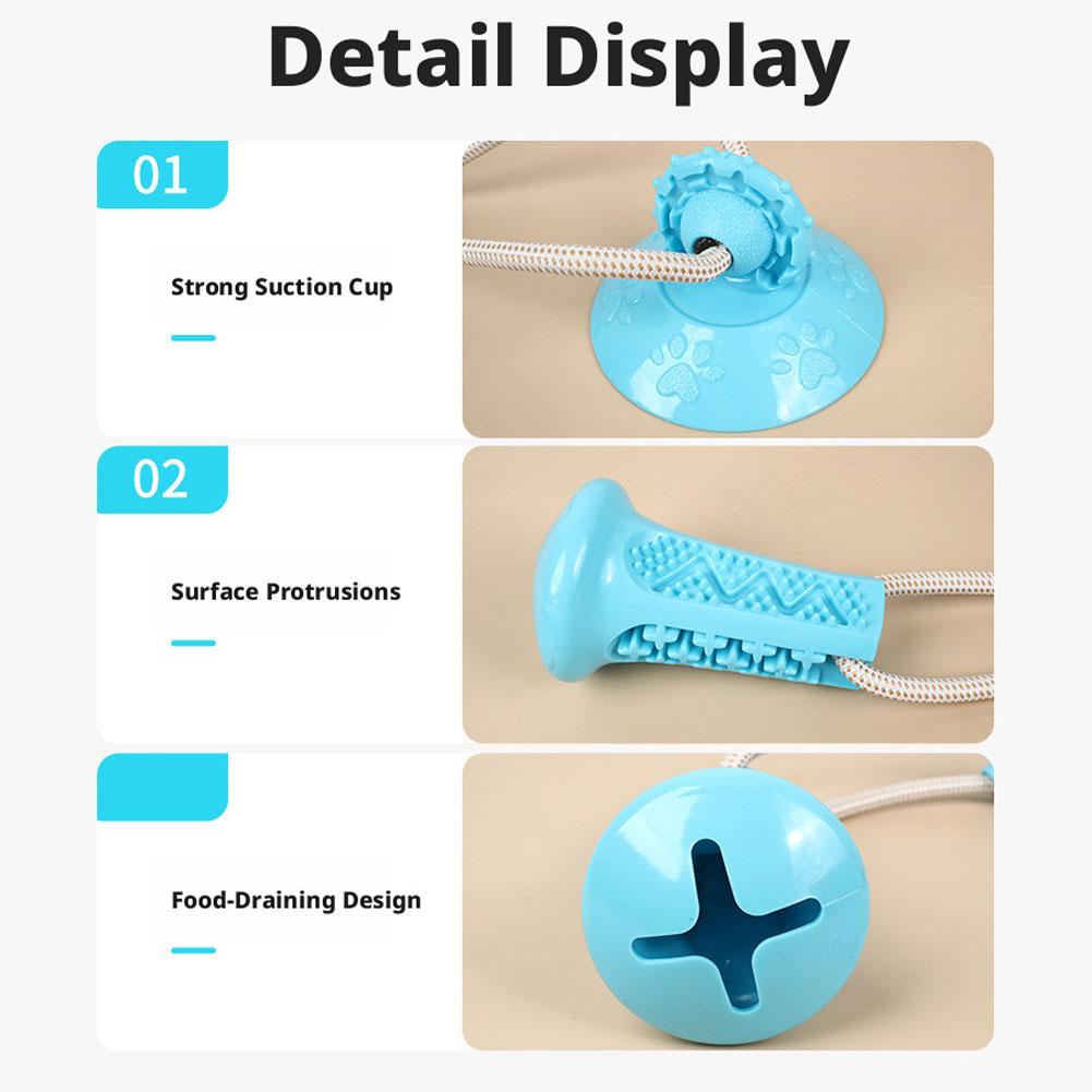 Brinquedo de Mastigar para Cãe - Suction Cup Dog Tug Toy avaliação e preço