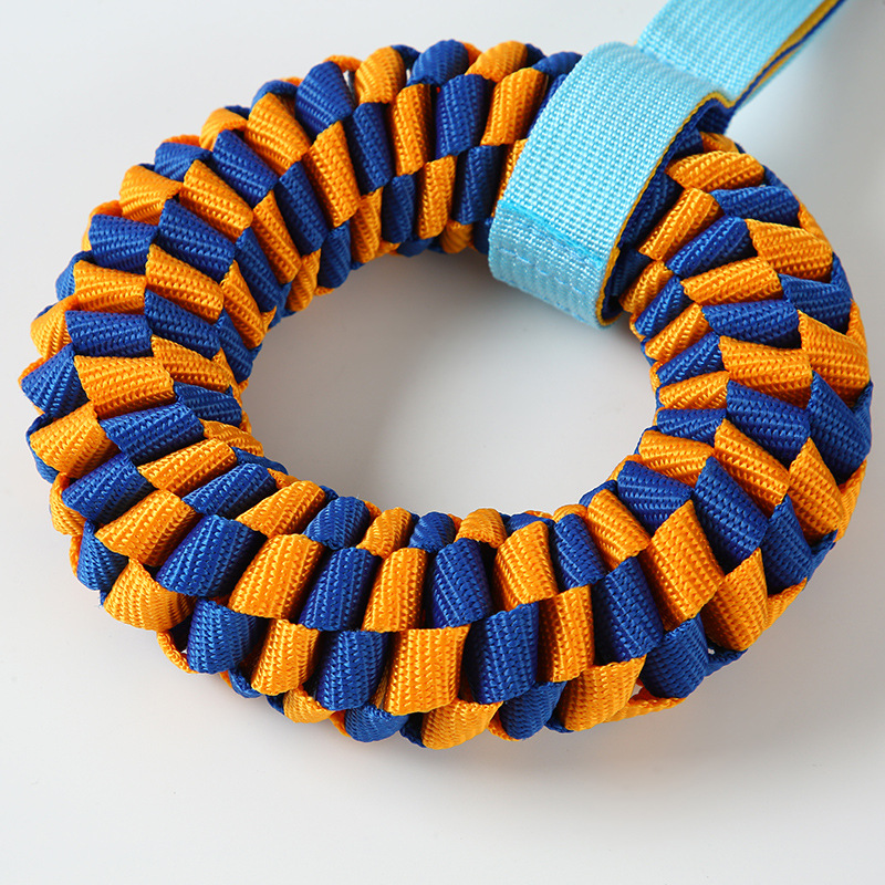 Donut indestrutível do brinque - Dog Rope Toy Aggressive Chewers avaliação e preço