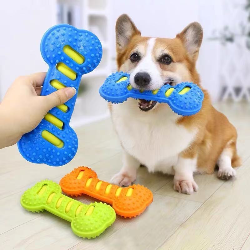 Bastão de Borracha para Cães e - Teeth Cleaning Dog Chew Bone avaliação e preço