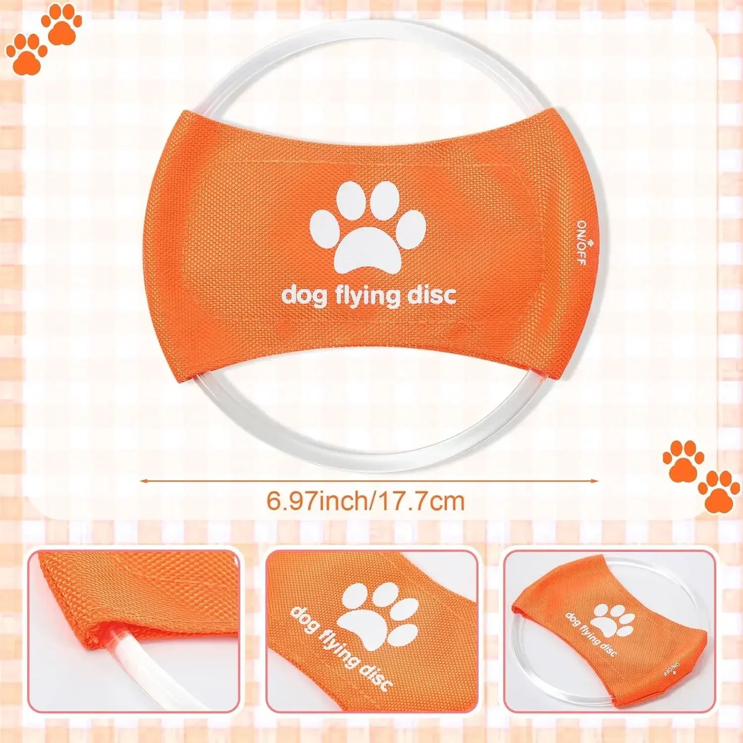 Brinquedo para cães led brilha - Flying Disc Dog Training Toy avaliação e preço