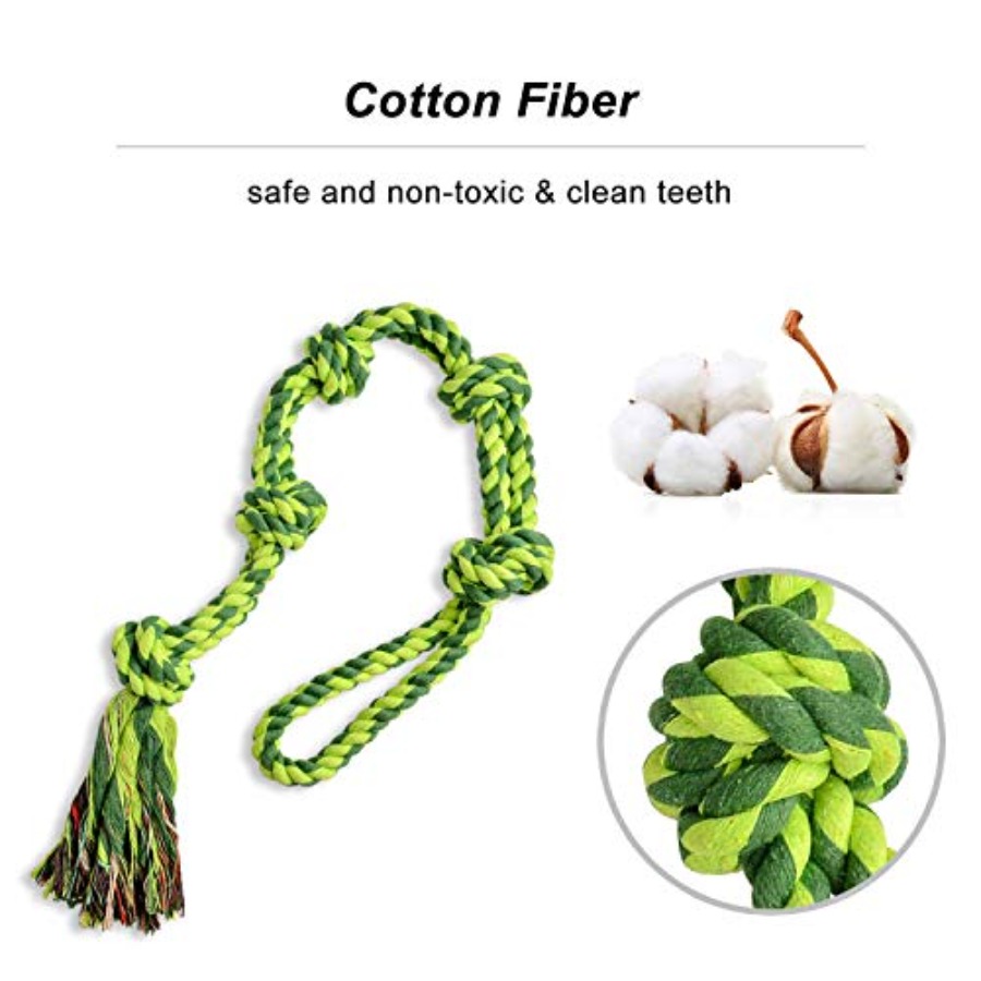 Brinquedos para Cães Grandes e - Dog Rope Toy Aggressive Chewers avaliação e preço