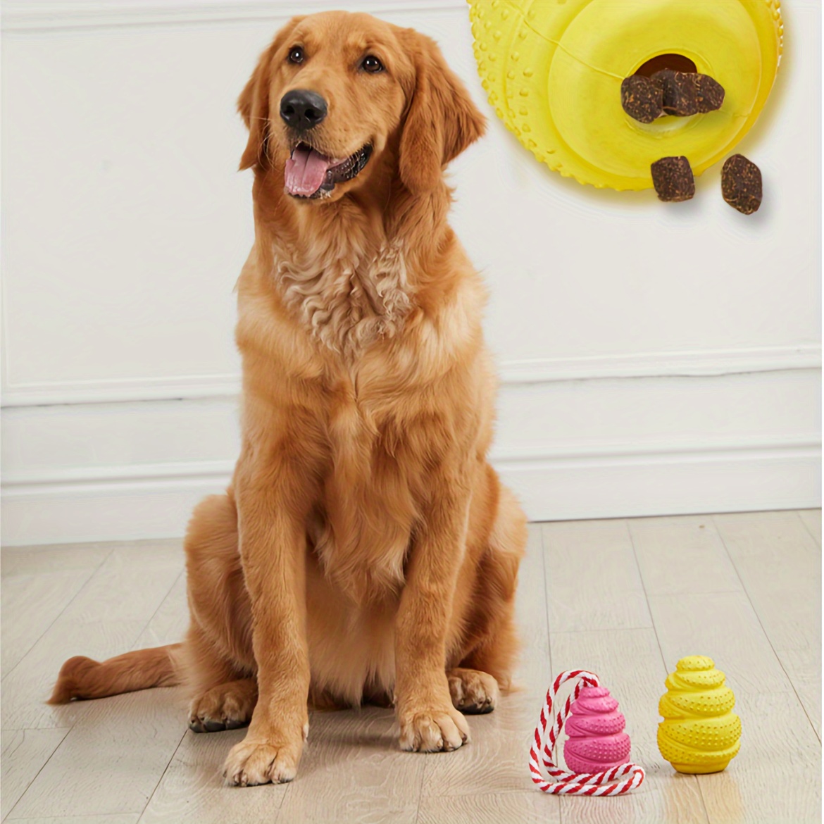 Brinquedo de mastigar de cacho - Rubber Treat Dispensing Dog Toy avaliação e preço
