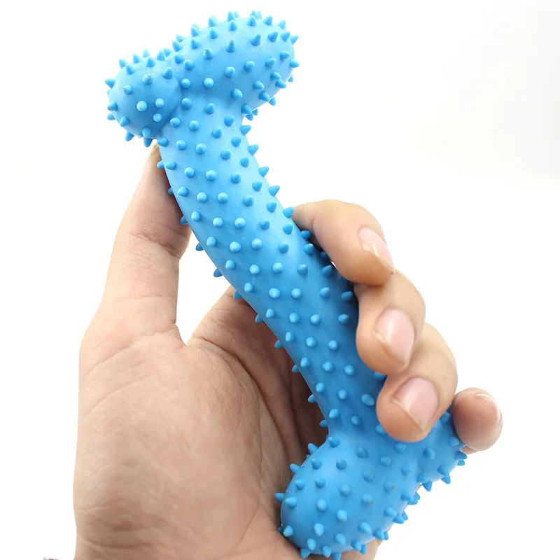 Brinquedo de Borracha Sólida T - Teeth Cleaning Dog Chew Bone avaliação e preço