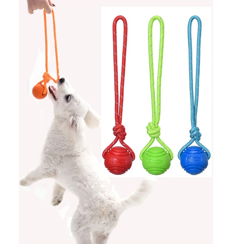 Bola de treino para cães, em c - Suction Cup Dog Tug Toy avaliação e preço