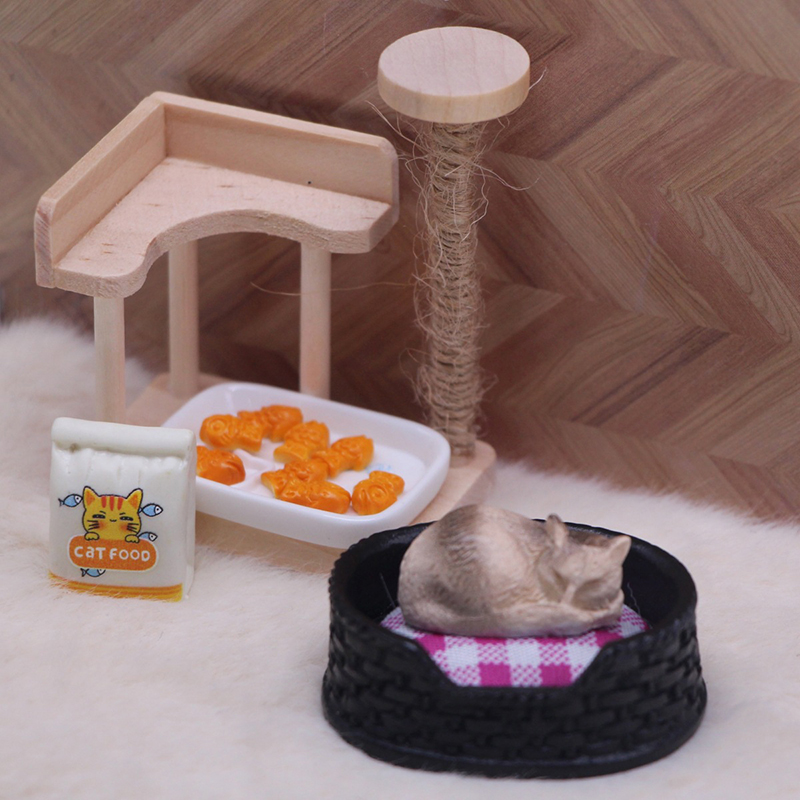1/12 casa de bonecas simulação - Pet Beds avaliação e preço