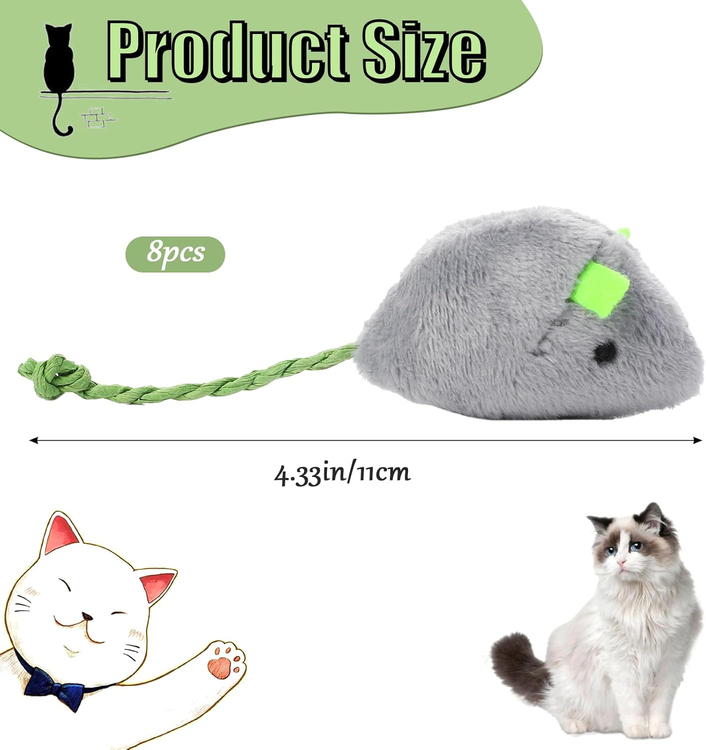 8 brinquedos interativos para  - Catnip Interactive Plush Mouse avaliação e preço