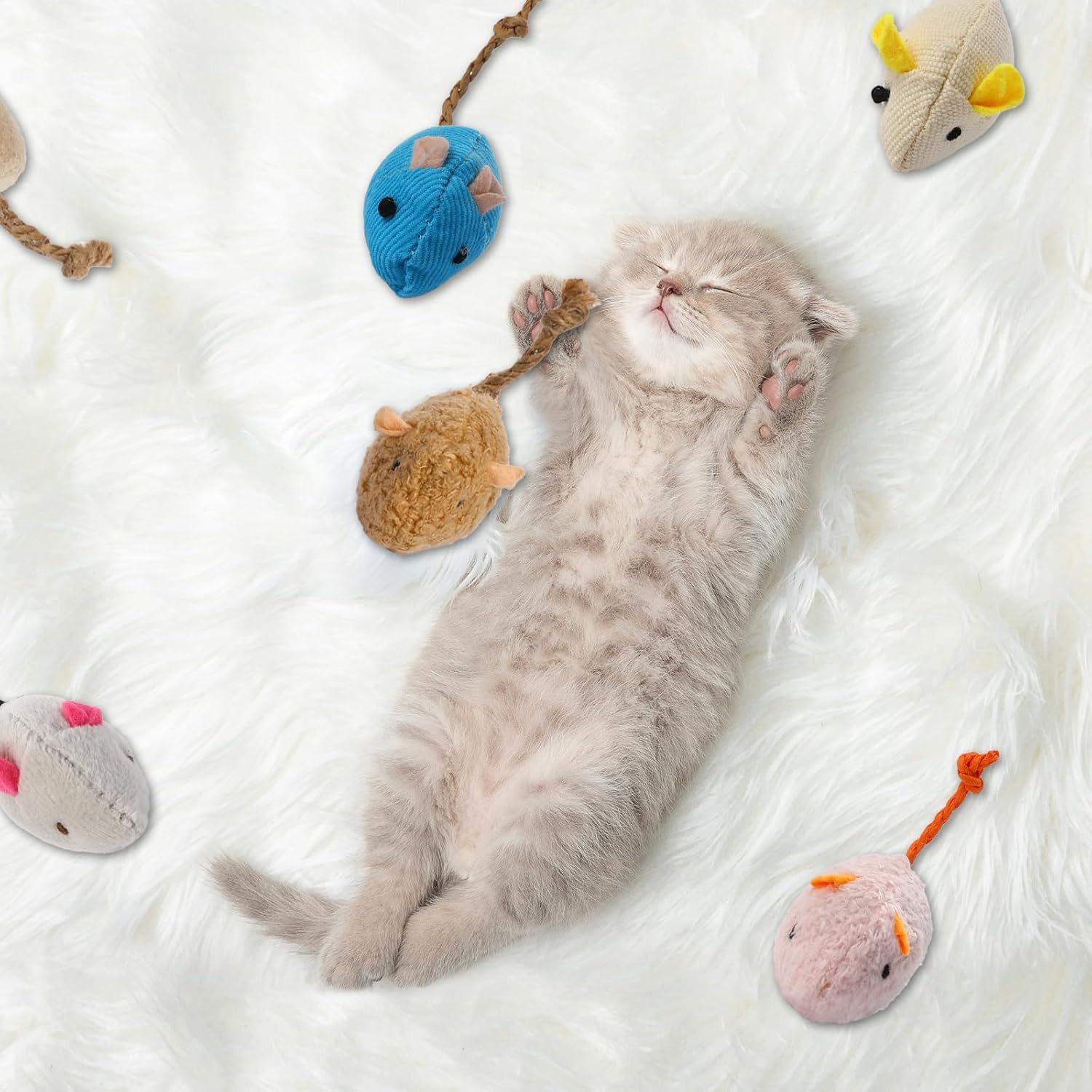 8 brinquedos interativos para  - Catnip Interactive Plush Mouse avaliação e preço