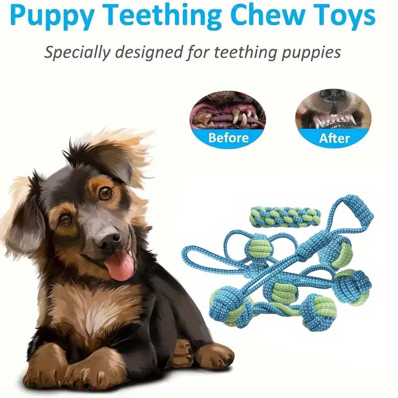 Conjunto de 7 Brinquedos Inter - Dog Rope Toy Aggressive Chewers avaliação e preço