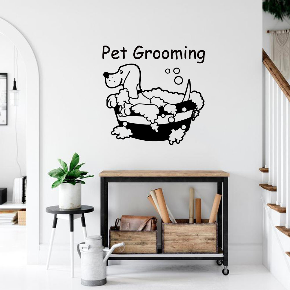 Adesivo de Parede Romântico Pe - Pet Grooming avaliação e preço