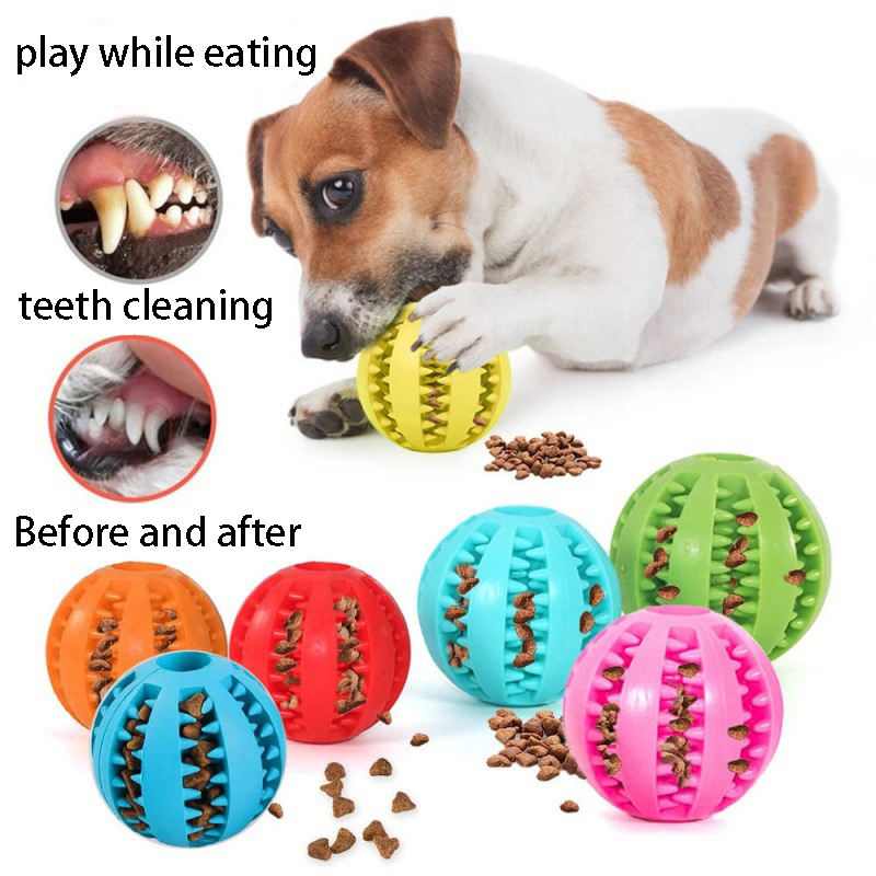 Bola interativa para cães, bri - Rubber Treat Dispensing Dog Toy avaliação e preço