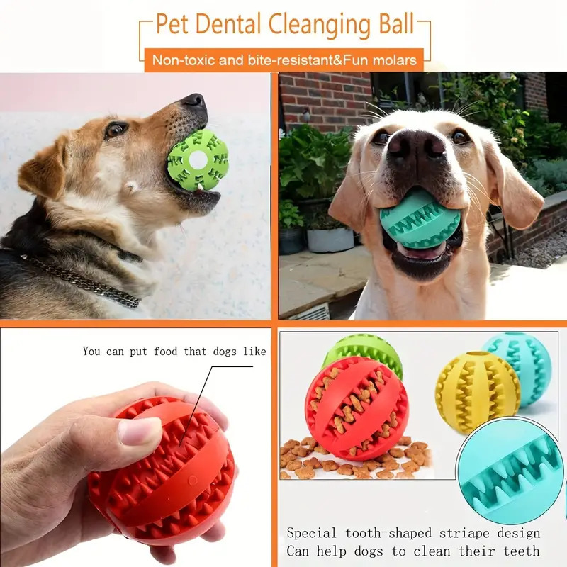 Bola interativa para cães, bri - Rubber Treat Dispensing Dog Toy avaliação e preço