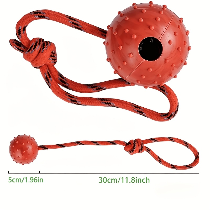 Conjunto de 2 Bolas de Borrach - Dog Rope Toy Aggressive Chewers avaliação e preço
