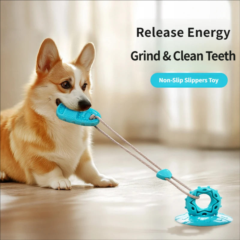 Brinquedo de puxar interativo  - Suction Cup Dog Tug Toy avaliação e preço