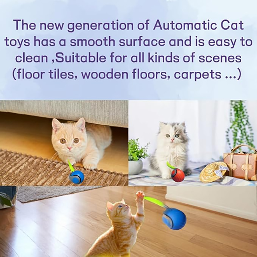 Bola interativa para gatos, br - Automatic Moving Dog Ball avaliação e preço