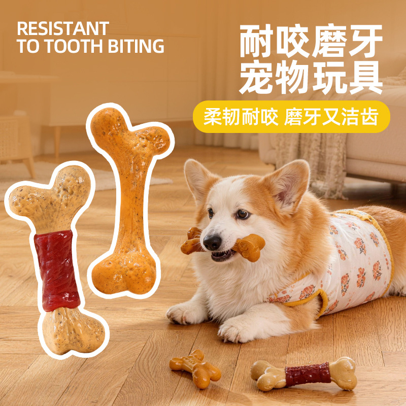 Brinquedo para Cães TPR Duráve - Teeth Cleaning Dog Chew Bone avaliação e preço